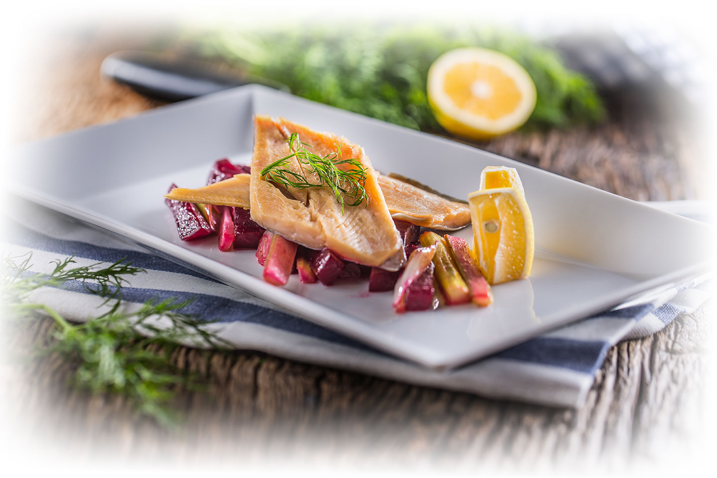 Kulinarik auf Usedom - Ein Gericht mit Fisch